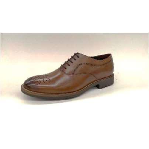 Confortable Bostonian Brown Leather Shoes Classic Men s Shoes Sleek Leather Footwear