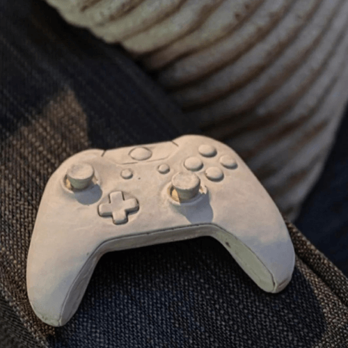 Video Game Control Concrete Ornament Figure