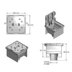 Stainless Steel Drain Bottom Outlet