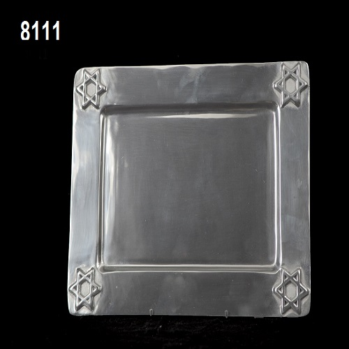 Pewter Home Decor - RECT. TRAY STAR OF DAVID