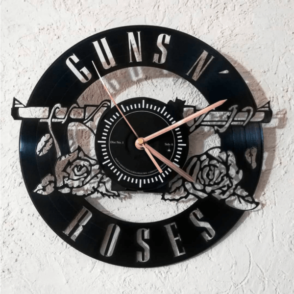 Custom Design Wall Clock Decor GUNS N ROSES