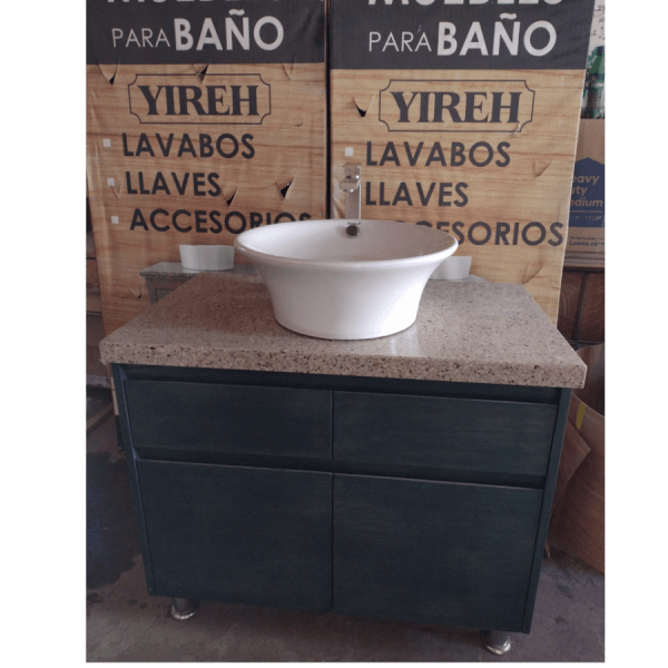 Modern Sink Bathroom with Cabinet Doors