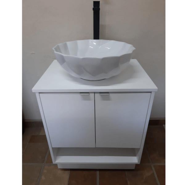 Modern Simple White Unique Design Bathroom Sink