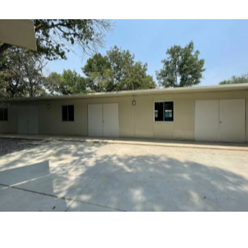 Double Doors with Parapet and Peephole