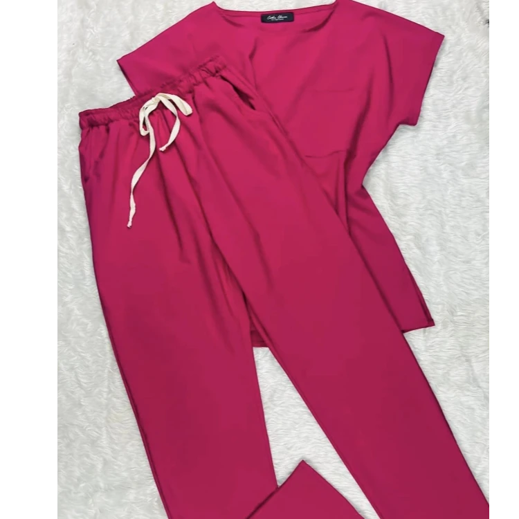 scrubs pajama set for women