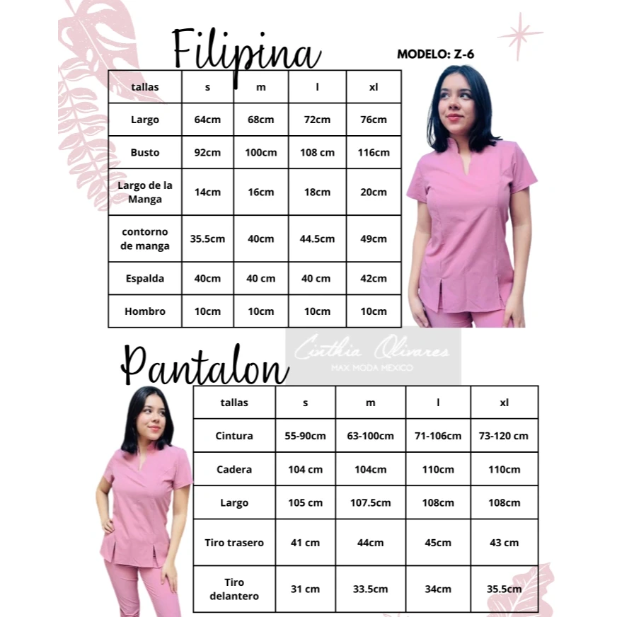 Filipina and pants set with repellent technology