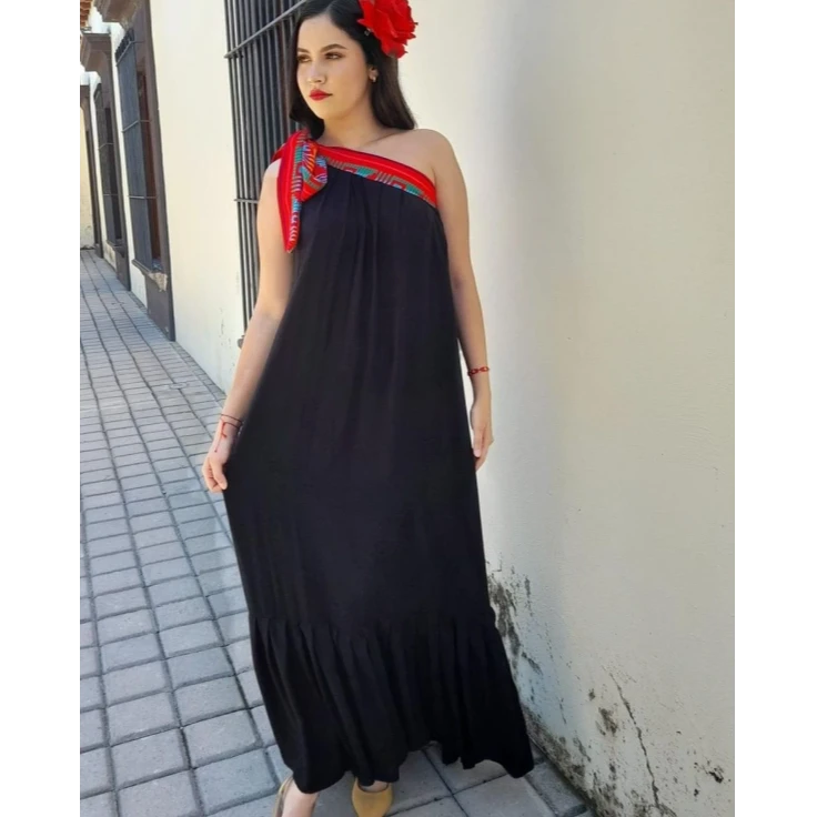 maxi-long formal dress for Mexican style theme