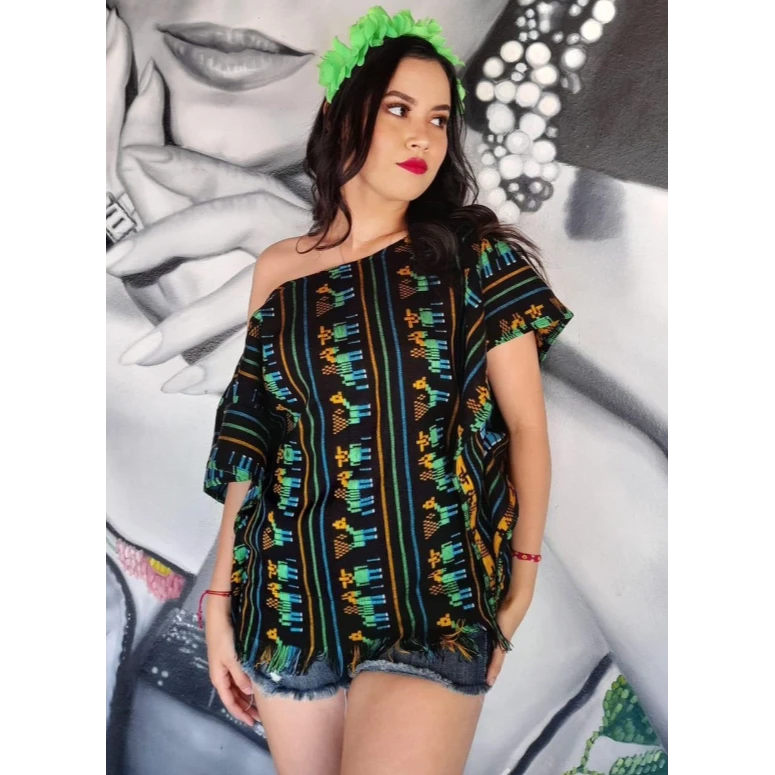 Mexican themed loose blouse