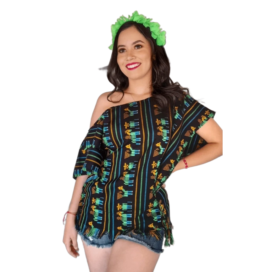 Mexican themed loose blouse
